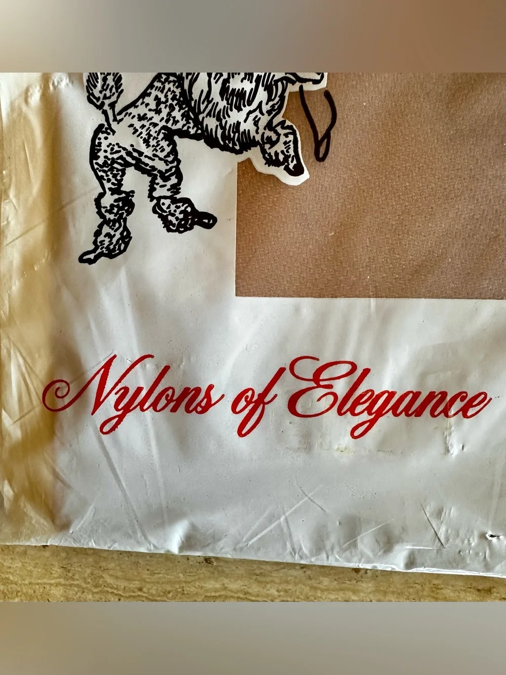 Vintage Deadstock McCall’s Nylons Size 8.5 Pop Culture poodle and LIFE Branding